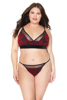 Coquette 20307 Velvet Bra And Panty Set