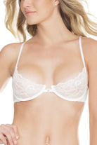 Coquette 7240 Lace Demi Cup Bra With Cf Clasp