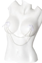 Coquette 7255 Pearl Chain Round Satin Pasty