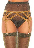 Leg Avenue  Shimmer Lurex Elastic Garter Belt  8887