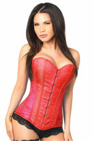 Daisy Red Brocade Corset LV-1301