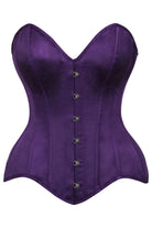 Daisy TD-209 Dark Purple Satin Steel Boned Overbust Corset