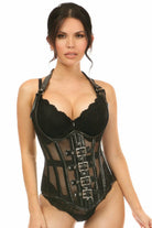 Daisy Steel Boned Fishnet Underbust Corset TD-429