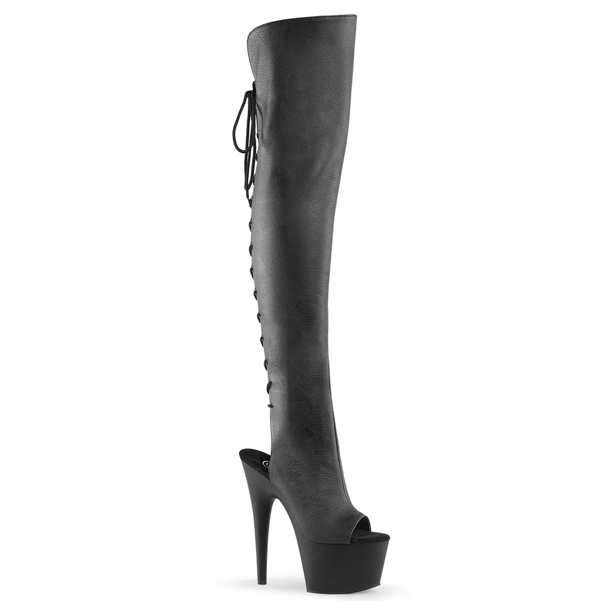 Pleaser Stripper Boots Adore-3019 Back Lace-Up Thigh High Boot – SC Playwear