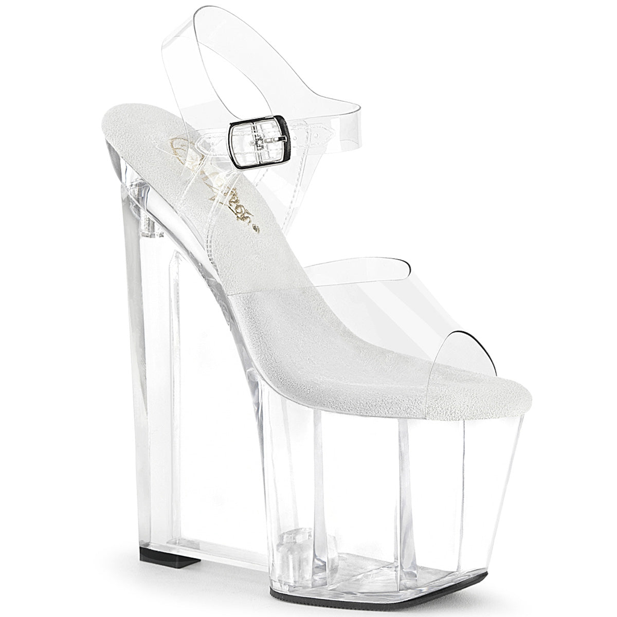 Pleaser Amaze-808 Ankle Strap Sandal W/Wedge Heel