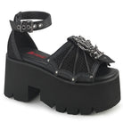 Demonia Ashes-11 Chunky Heel Platform Ankle Strap Sandal