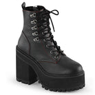 Demonia Assault-100 Double D-Ring Lace-Up Ankle Boot