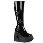 Demonia Dynamite-218 Platform Wedge Knee High Boot