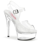 Pleaser Excite-608 Comfort Width Ankle Strap Sandal