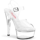 Pleaser Gleam-608 Comfort Width Ankle Strap Sandal