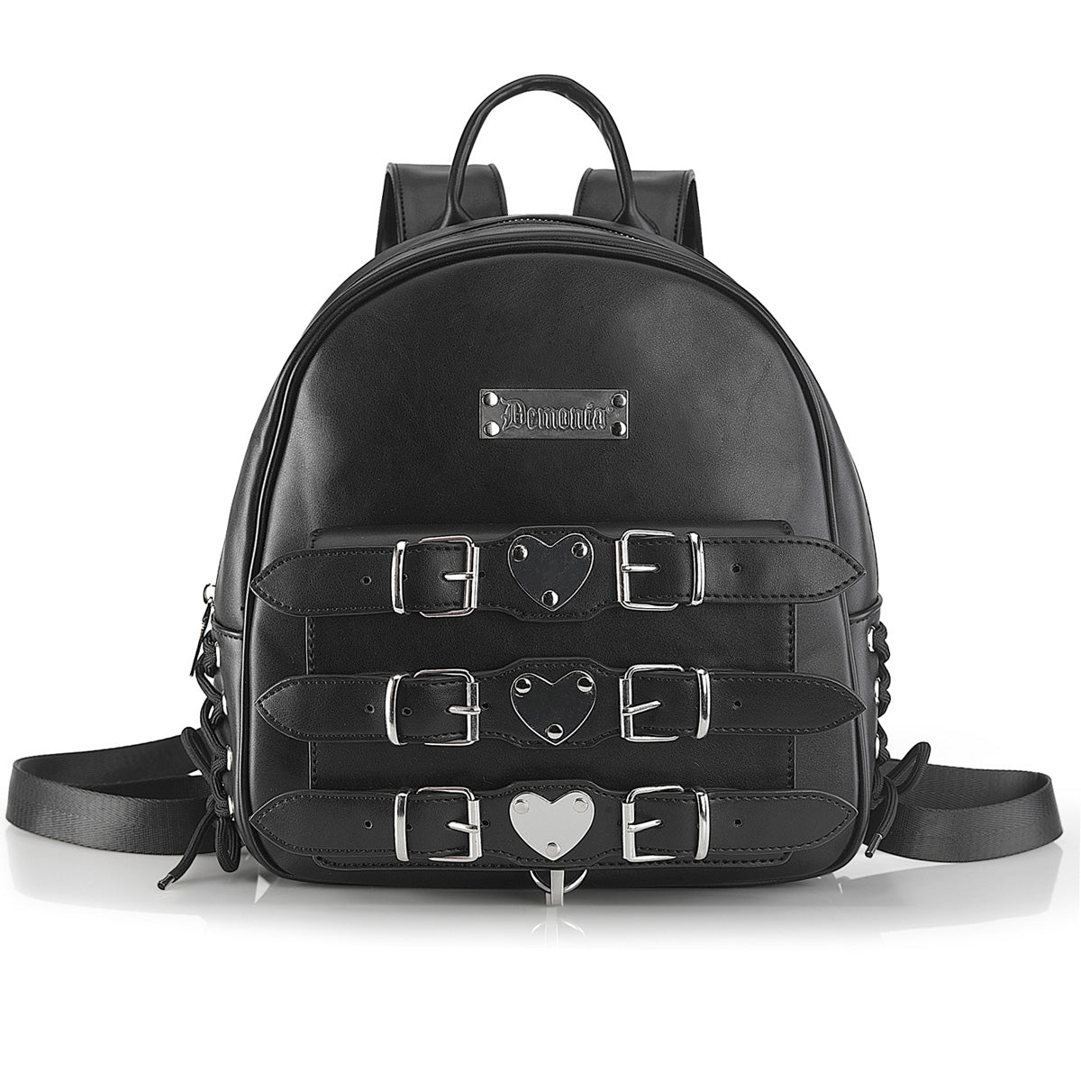 Demonia HB-675 Mini Bachpack W/Heart Shaped Metal Plates