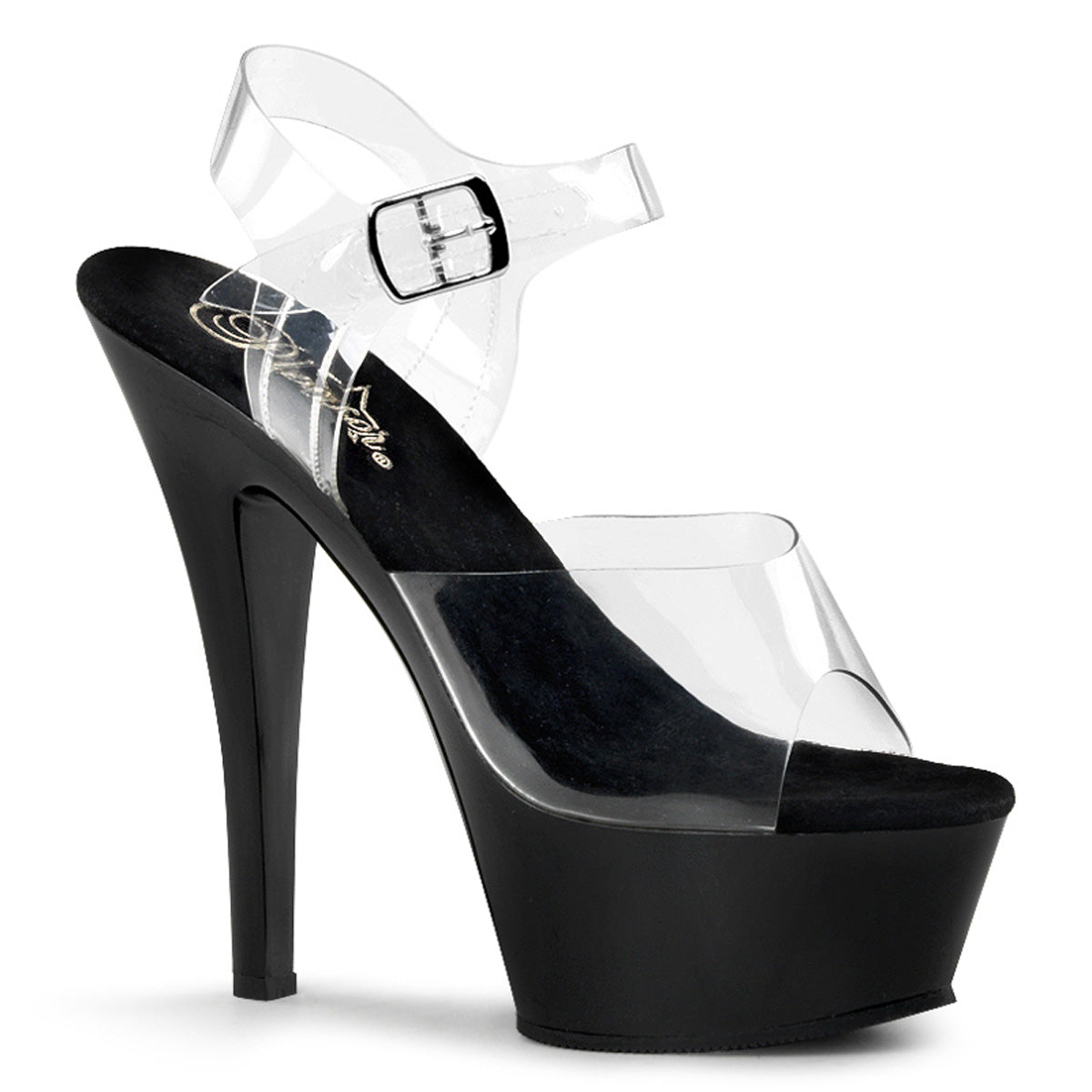 Pleaser Kiss-208 Ankle Strap Peep Toe Sandal