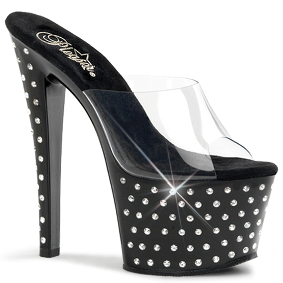 Pleaser Stardust-701 R/S Studded Platform Slide