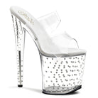 Pleaser Stardust-802 Two Band Platform Exotic Stripper Heels